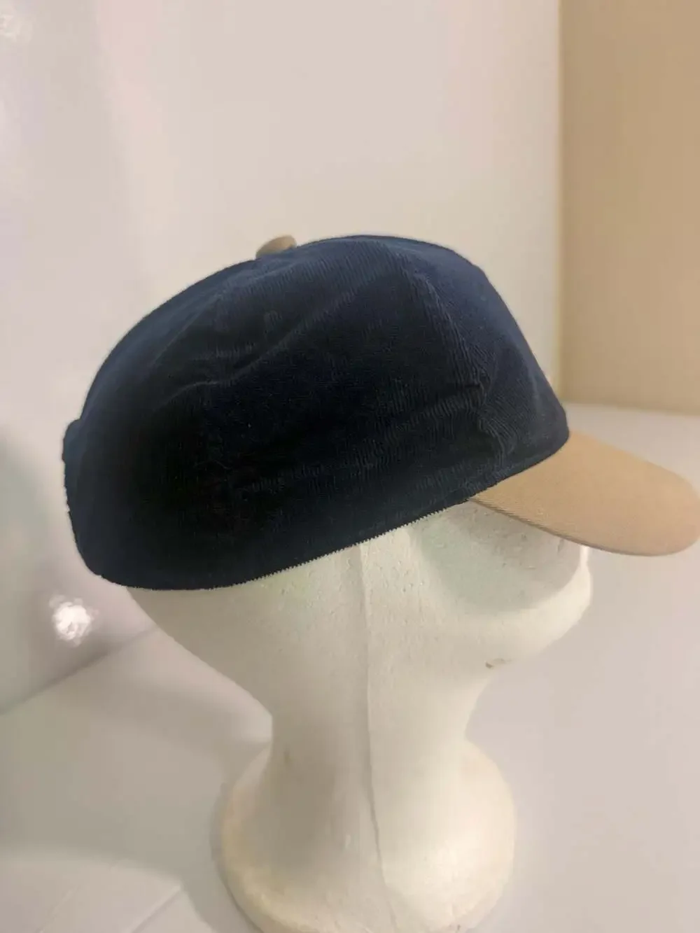 Janie and Jack Navy Blue Corduroy Dog Patch Baseball Hat